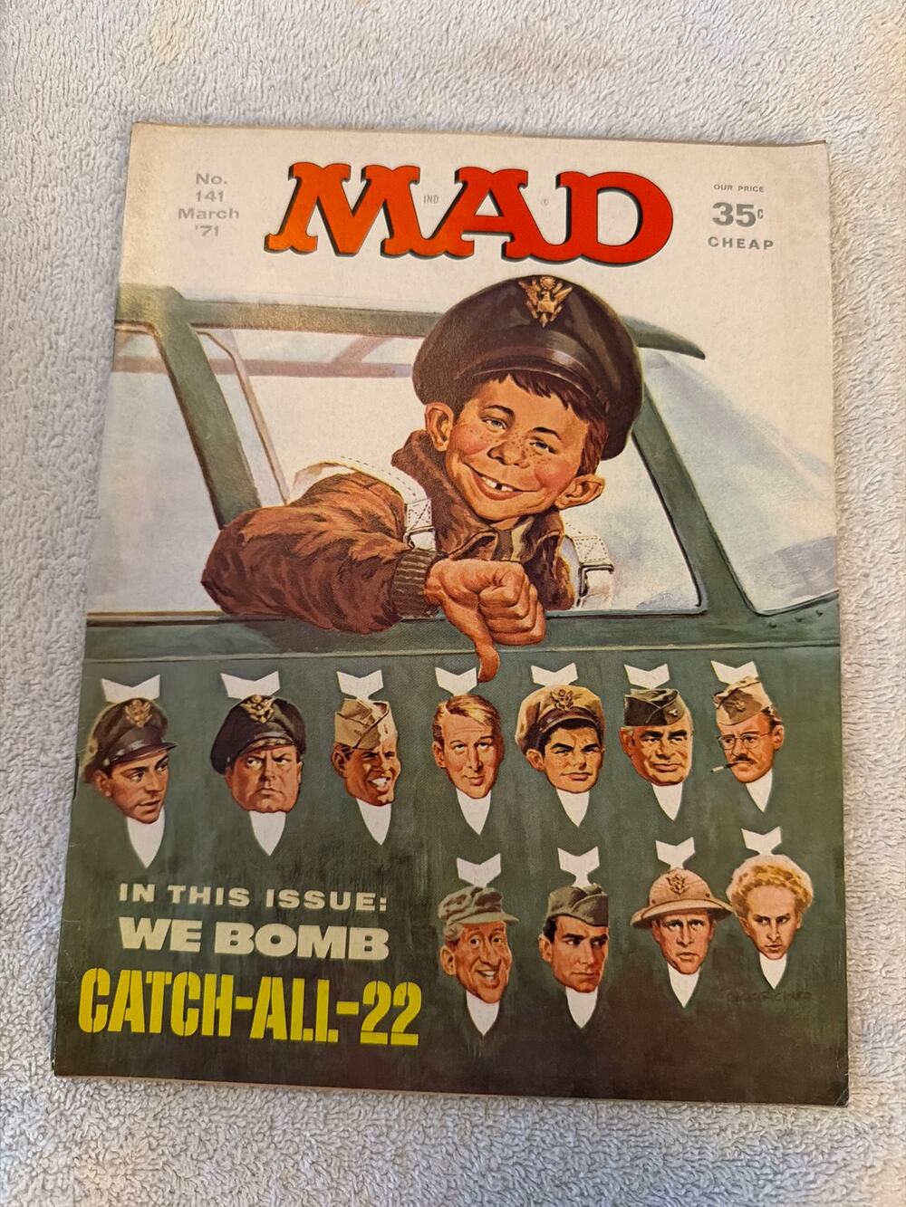 MAD Magazine #141 Mar 1971 Catch-22 Movie Parody Neuman Vintage Humor Military